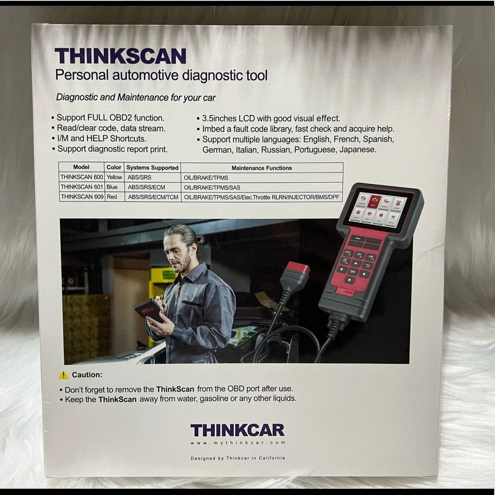 New sealed Thinkcar OBD2 Scanner Car Code Readers & Scan Tools,ThinkScan - Picture 11 of 11